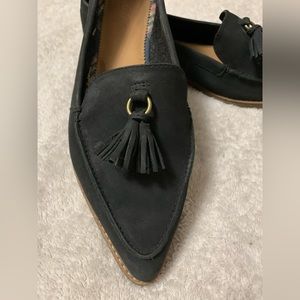 Sperry dress shoe sz 10 black pointy toe with tassel Good used condition